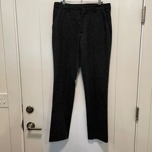 Wills Mens Charcoal Grey Wool Blend Trousers Slim Straight Dress Pants Size 30